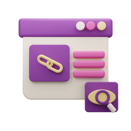 Link Preview  3D Icon