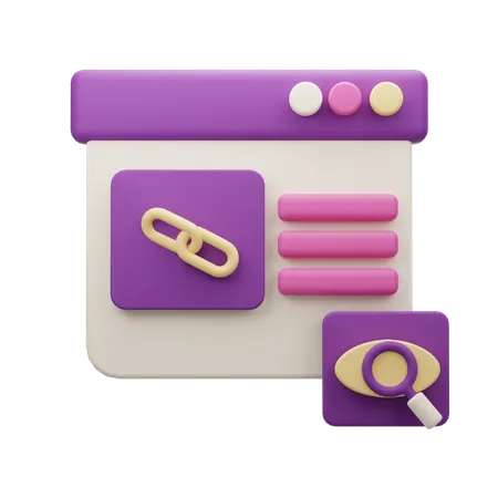 Link Preview  3D Icon