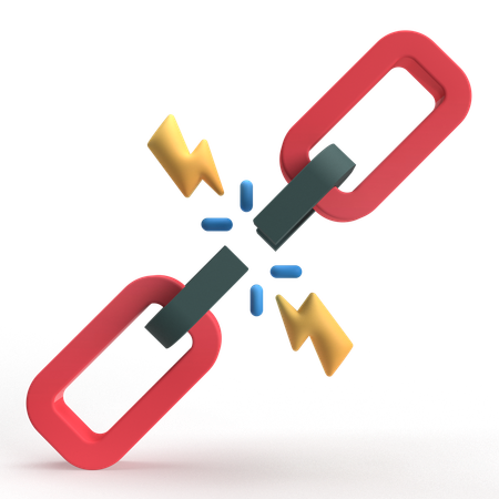 Link quebrado  3D Icon