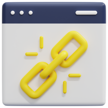 Links seo  3D Icon