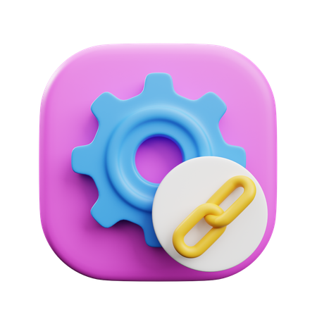 Link Setting  3D Icon