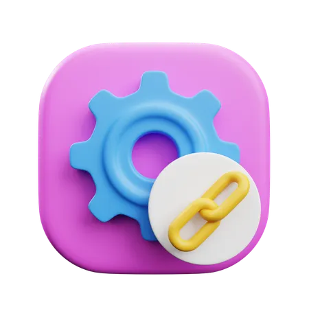 Link Setting  3D Icon