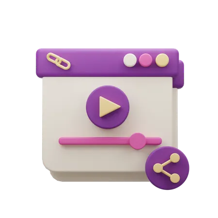 Link Share  3D Icon