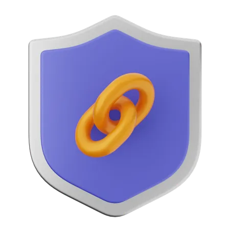 Link Shield Protection  3D Icon