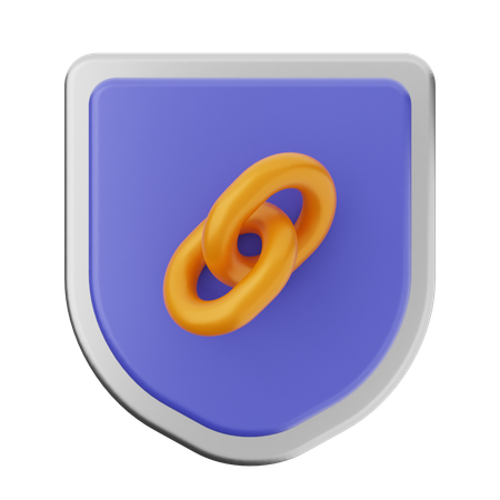 Link Shield Protection  3D Icon