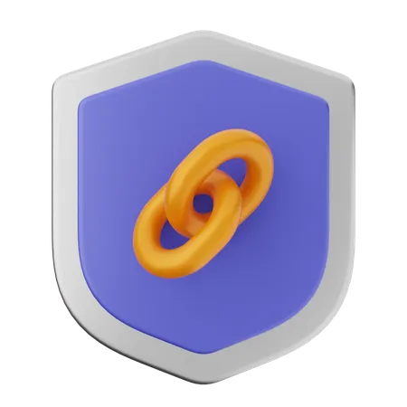 Link Shield Protection  3D Icon