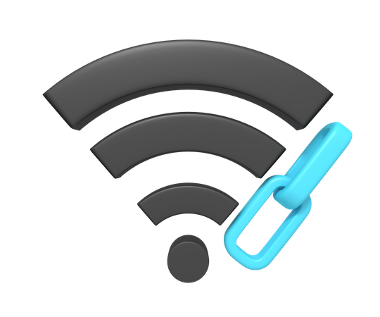 Link wi-fi  3D Icon