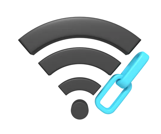 Link wi-fi  3D Icon