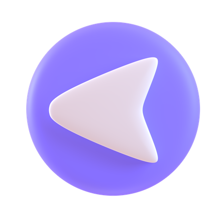 Linker Knopf  3D Icon