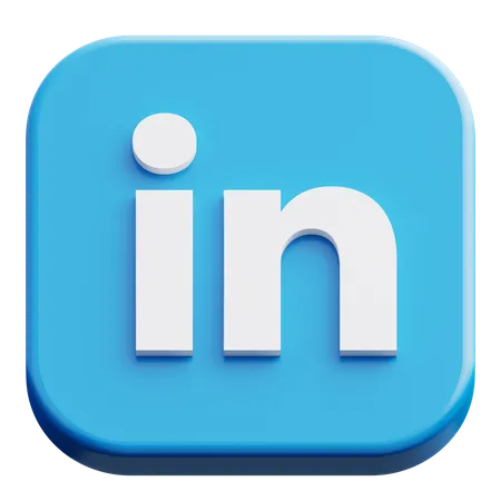 LinkedIn  3D Icon