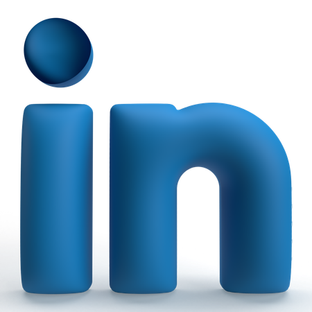 LinkedIn  3D Icon