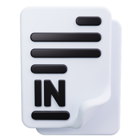 LinkedIn  3D Icon