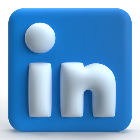 Linkedin  3D Icon