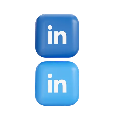 Linkedin  3D Icon