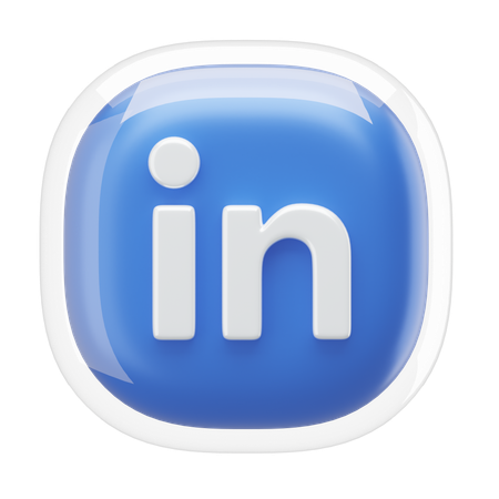 LinkedIn  3D Icon