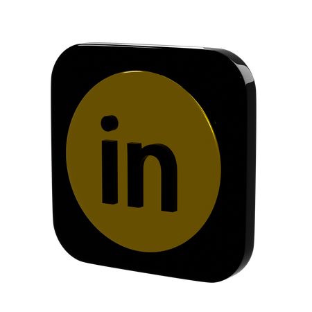 LinkedIn  3D Icon