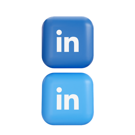 LinkedIn  3D Icon