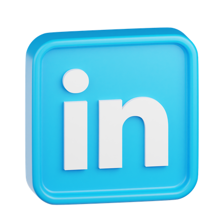 LinkedIn Logo  3D Icon