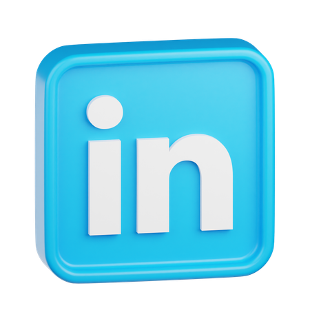 Linkedin Logo  3D Icon