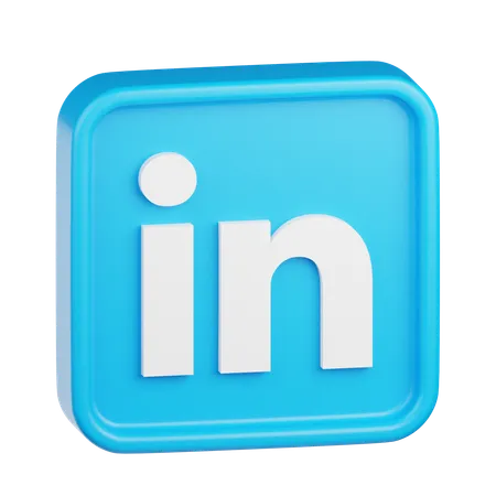 Linkedin Logo  3D Icon