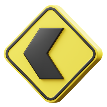 Linkes Schild  3D Icon