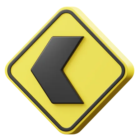 Linkes Schild  3D Icon