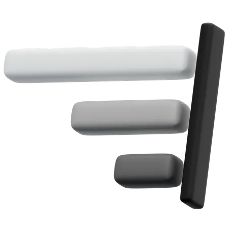 Linksbündig  3D Icon