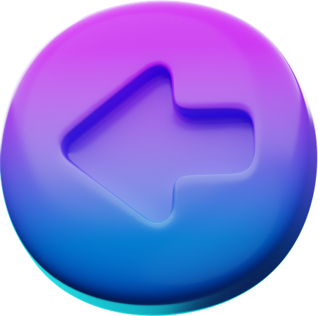 Linker Pfeil  3D Icon