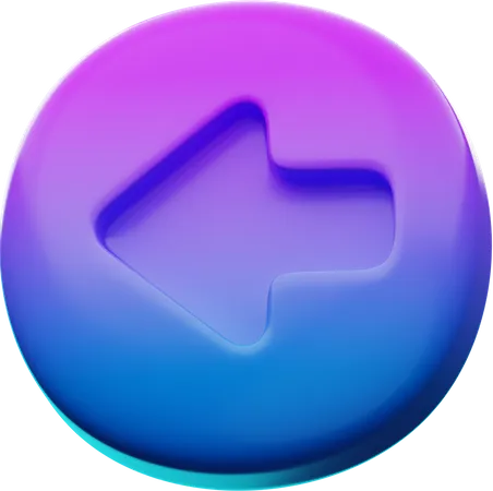 Linker Pfeil  3D Icon