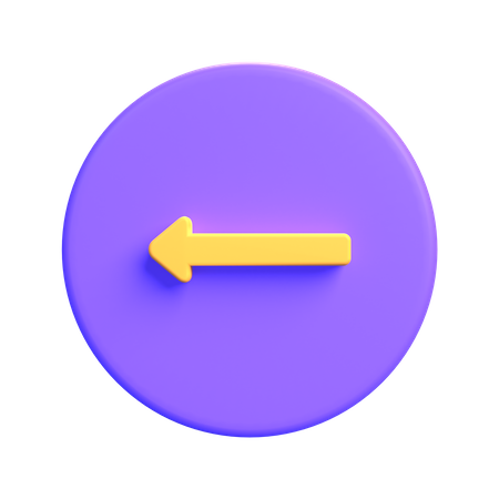 Linker Pfeil  3D Icon