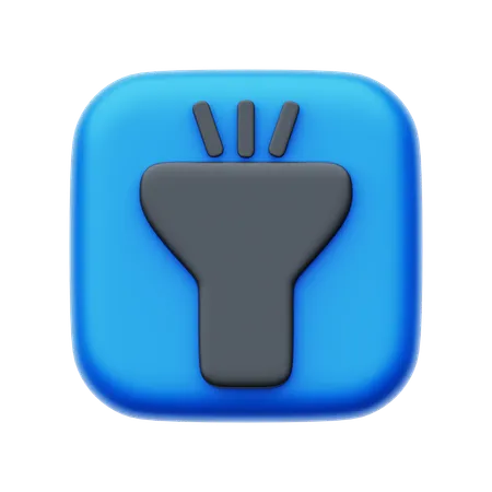 Linterna  3D Icon