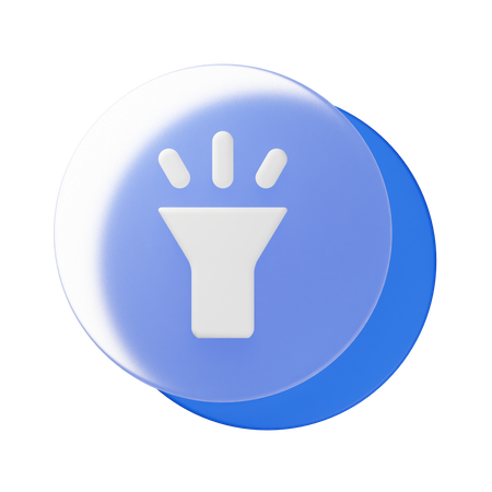 Linterna  3D Icon