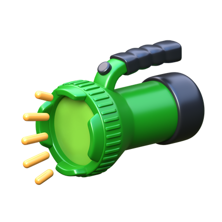 Linterna  3D Icon