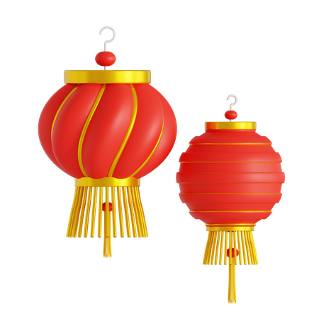 Linterna china  3D Icon