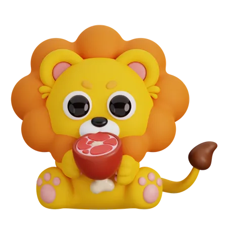 Lion  3D Icon