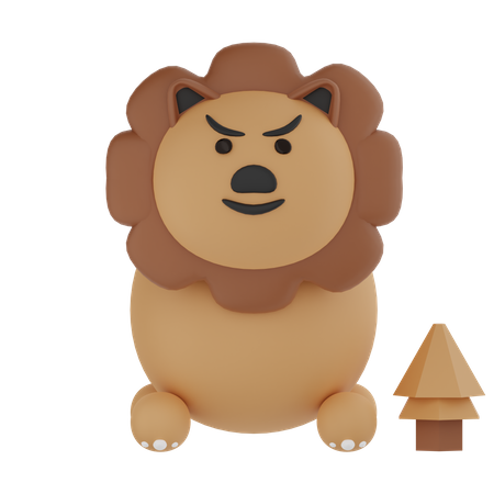 Lion  3D Icon