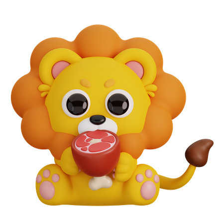 Lion  3D Icon