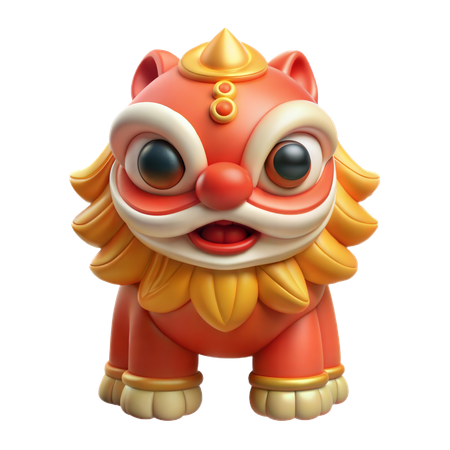 Lion Dance  3D Icon