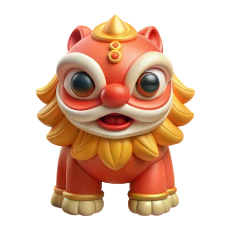 Lion Dance  3D Icon