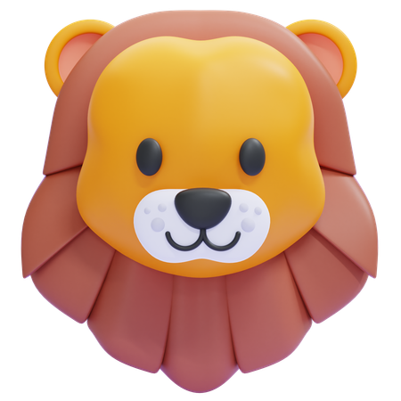Lion Emoji  3D Icon