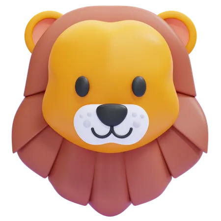 Lion Emoji  3D Icon