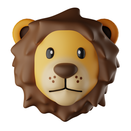 Lion Emoji  3D Icon