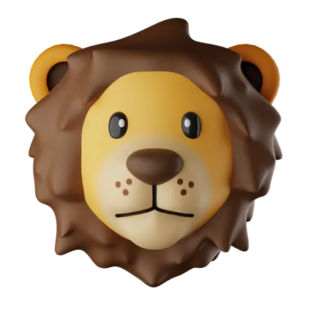 Lion Emoji  3D Icon