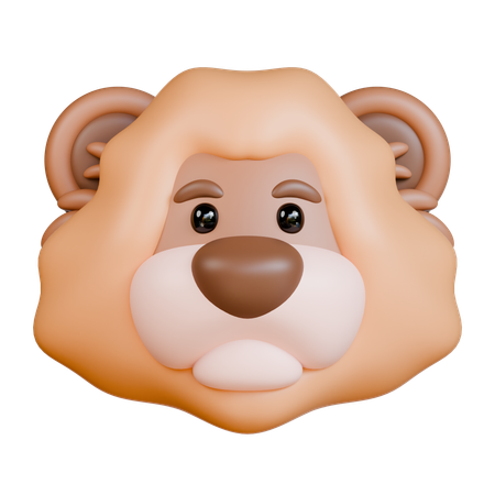 Lion Head  3D Icon