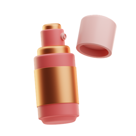 Lip Balm Stick With Cap Removed  3D Icon