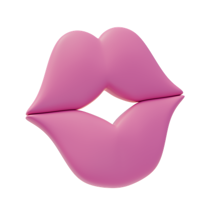 唇  3D Icon