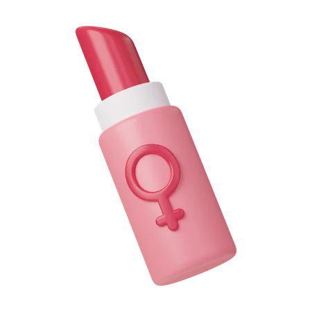 Feminine Lipstick Icon For Womens Empowerment Icon International Womens Day 3 D Illustration Feminism Independence Freedom Empowerment Activism For Women Rights 3D Icon