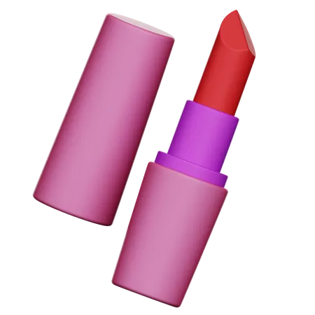 3 D Lipstick Illustration 3D Icon