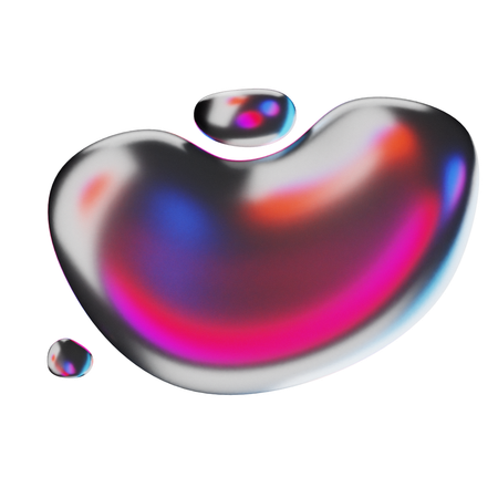 Liquid Abstract Shape  3D Icon