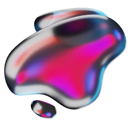 Liquid Abstract Shape  3D Icon